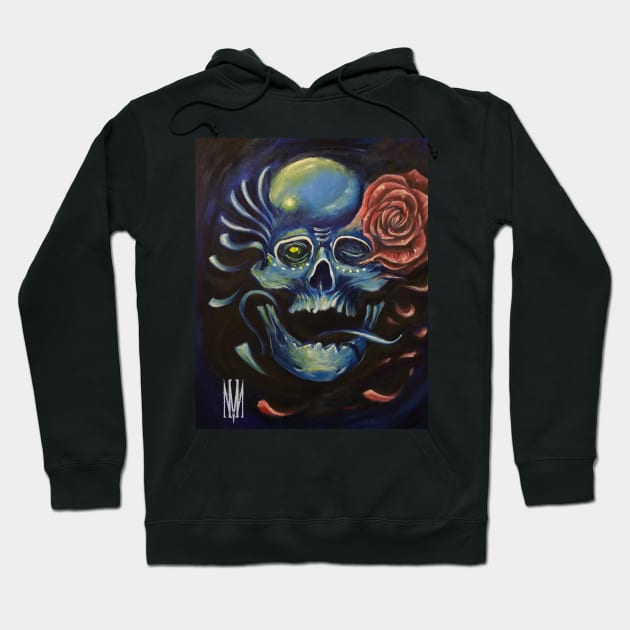 Day of the Dead Skull Hoodie by nickmelia18